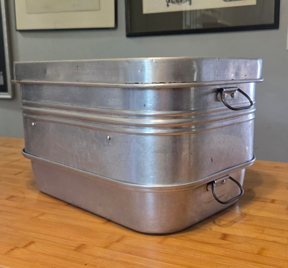 Wear Ever No. 825 Double Roaster Aluminum Complete Vintage 4 Piece Set